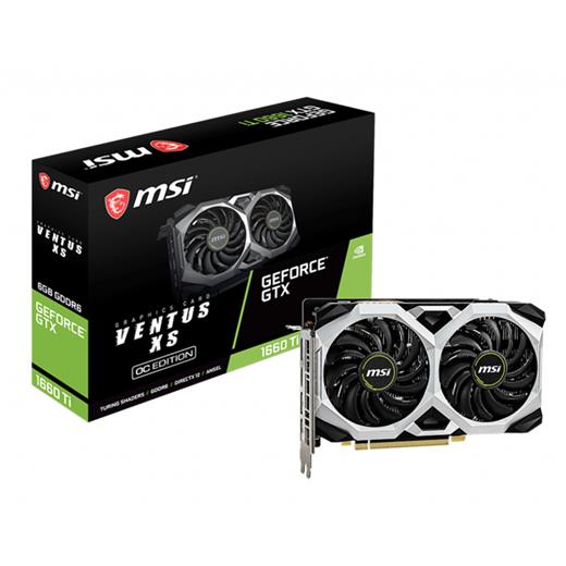 Msı Gtx1660Tı Ventus Xs 6G Oc Gddr5 192B Hdmı 3Xdp