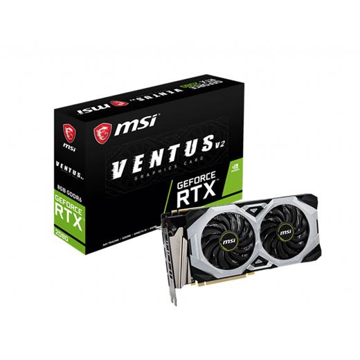 Msı Rtx2080 Ventus 8G V2 Gddr6 256B Dx12 Hdmı 3Xdp