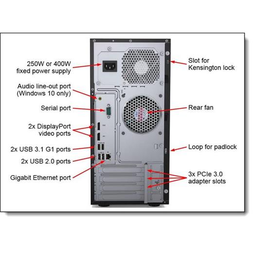 Lenovo Srv 7Y48A007Ea E-2124G 8G 2X2Tb Dvdrw 250W