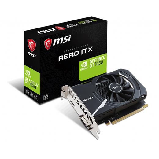 Msı Gt1030 Aero Itx 2Gb Oc Ddr5 64B 1Xhdmı 1Xdvı 